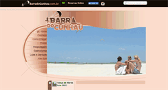Desktop Screenshot of barradocunhau.com.br