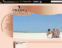 Tablet Screenshot of barradocunhau.com.br